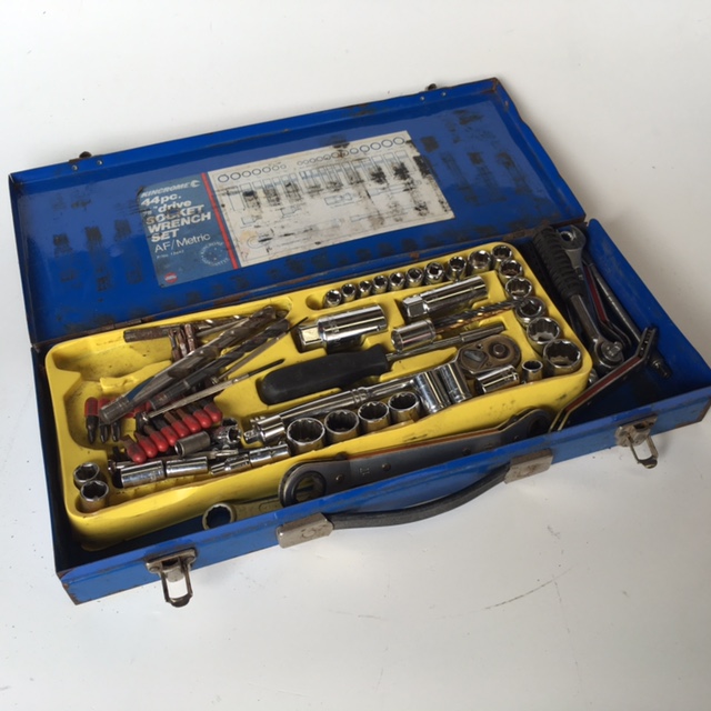 TOOL BOX, Blue Ratchet Set